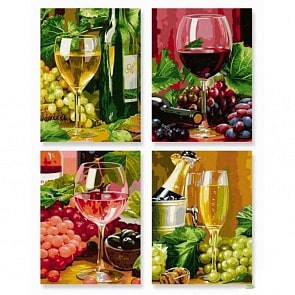 Набор для творчества Вино – 4 картины (Schipper, 9340610)