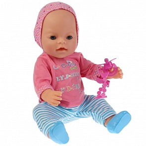 Интерактивная кукла, пьет и писает, закрывает глазки, с аксессуарами, 43 см (B1696279)