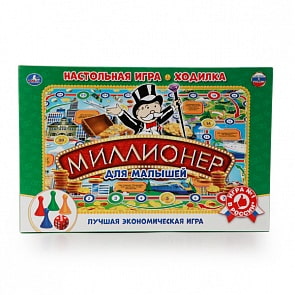 Настольная игра-ходилка - Миллионер (Умка, 4690590101155sim)