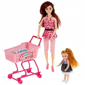 Набор из 2 кукол: мама и дочка, магазин, 29 см (B1816552) (ассортимент)
