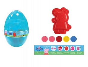 Набор для лепки Пеппа, из серии Свинка Пеппа TM Peppa Pig, упаковка – пластиковое яйцо (Росмэн, 33510ros)