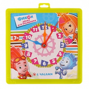 Доска для рисования - Фиксики часы, фломастер (Играем вместе, B1659814-FIX)