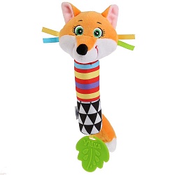 Текстильная игрушка-пищалка - Лиса (Умка, RS-F4) - миниатюра