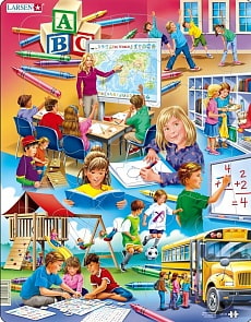 Пазл – Снова в школу, 33 детали (Larsen, US34)