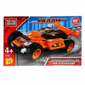 Конструктор из серии Ралли -  Спорткар с инерцией, 73 детали (Город мастеров, 5709-ZH)