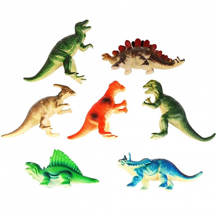 Набор – Рассказы о животных, 7 фигурок динозавров, 12,5 см  