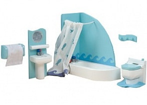 Набор кукольной мебели для ванной - Сахарная слива (Le Toy Van, ME053)