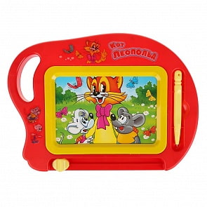 Доска для рисования из серии Леопольд черно-белая магнитная с карандашом (Играем вместе, B1727540-R4)