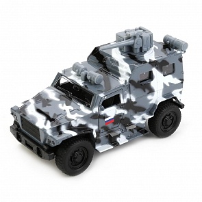 Инерционная металлическая модель ВПК 3927 – Волк, 12 см (Технопарк, SB-17-60-B(GY)-WB)