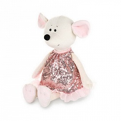 Мышка Мила в розовом платье, 21 см (MaxiToys, MT-MRT021918-21) - миниатюра