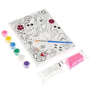 Набор для творчества - Холст для росписи 15 х 20 из серии Enchantimals: Бри Кроля и Твист (MultiArt, 26717-EN)