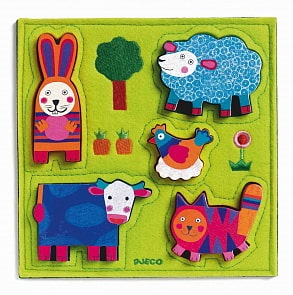 Фетровая рамка-вкладыш - Нуки (Djeco, 01040k)