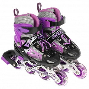 Раздвижные ролики Next со светом размер 29-32 в сумке (Next, G21902-29-32-PURPLE)