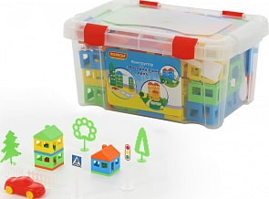 Конструктор Построй свой город, 92 элемента (Полесье, 56245)