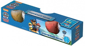Песок радужный - Щенячий патруль, 4 цвета, по 140 г (Lori, Дпс-002)