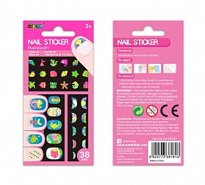 Наклейки на ногти: подводный мир, флуоресцентные (Avenir, NA198181)