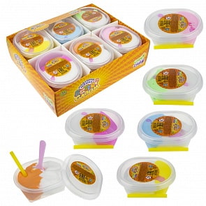 Набор из серии Слайм Тайм - Баттер слайм, 6 цветов (1toy, Т17823) (ассортимент)