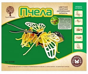 Модель деревянная сборная - Пчела (Wooden Toys, E030)