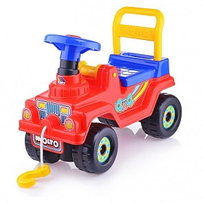 Каталка Джип 4х4 - №4, красный (Полесье, 71828)