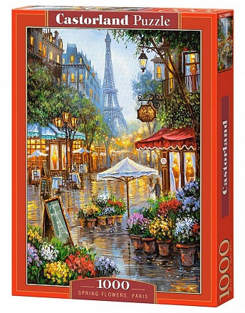 Пазлы Castorland - Весенние цветы. Париж, 1000 элементов 