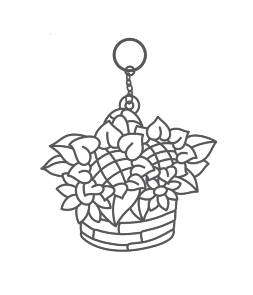 Витражи-Брелоки, 2 шт: корзина в цветах, единорог (Amos, 23867)