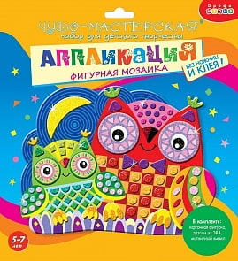 Мозаика фигурная - Сова и совенок (Дрофа-Медиа,  3395)