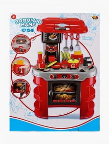 Кухня в наборе с аксессуарами - Помогаю маме, со звуковыми и световыми эффектами (ABtoys,  PT-01015)
