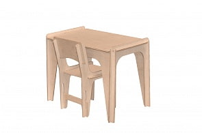 Стол деревянный для кукол (Woodlines, СТО-001)