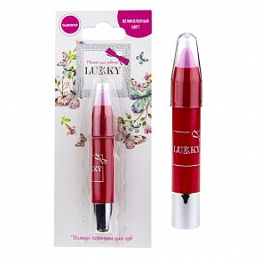 Помада-карандаш для губ выдвижная 3,5 г, цвет розовый, блистер (Lukky, Т16764)
