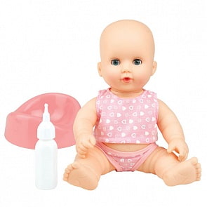 Пупс "КАРАПУЗ" с горшком и бутылочкой, пьет, писает (Карапуз, 29203V)