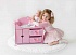 Кроватка-шкаф для кукол с постельным бельем, розовый  - миниатюра №4