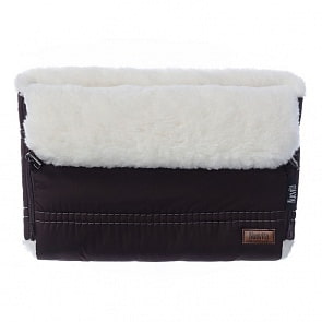 Муфта меховая для коляски Nuovita Alpino Bianco Cioccolata/Шоколад (Nuovita, NUO-mALPB_1951)