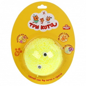 Шариковый пластилин Три кота, полусфера, 5,5 г на блистере (MultiArt, FCBLBALL-TC) (ассортимент)