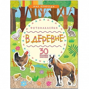 Книжка с фотонаклейками - Мир природы - В деревне (Мозаика-Синтез, МС11145)