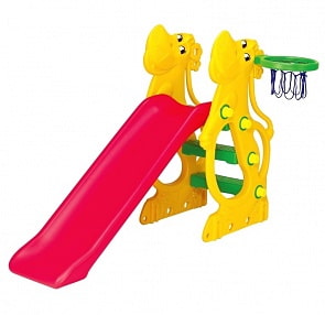 Горка с баскетбольной сеткой. Бегемот (RT, 5808RT) 