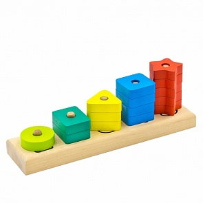 Пирамидка-счеты, 15 деталей (Alatoys, ПСЧ4002)