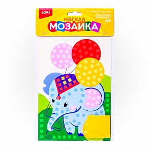 Мозаика мягкая – Слоник, малый набор (Lori, Кэ-005)