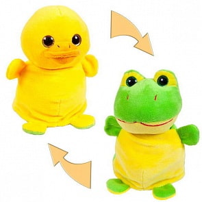 Мягкая игрушка из серии Перевертыши - Лягушка/Утенок, 16 см (ABtoys, M5027)