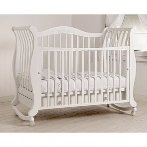 Кровать детская Гандылян К-2002-31 Габриэлла, белый (Gandylyan, GAN-К 2002-31_белый)