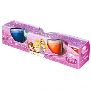 Тесто для лепки Disney Принцессы, 4 цвета (Лори, Тдд-001)