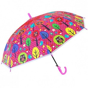 Зонт Совушки диаметр 50 см., со свистком, матовый (С-Трейд, UMT50-1010sim)