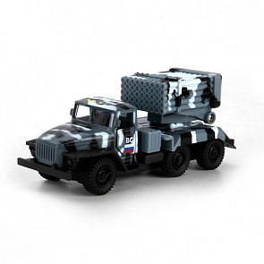 Машина металлическая инерционная - Урал – Град, 12 см (Технопарк, SB-15-35-M2-WBsim)