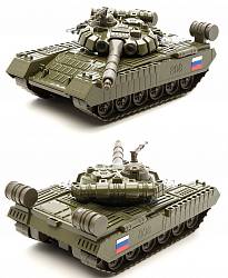 Модель танка Т-90, свет, звук (Технопарк, CT12-435-1-2sim) - миниатюра