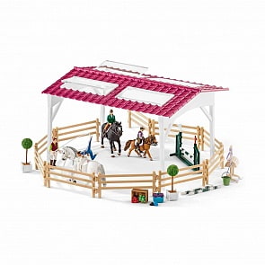 Игровой набор - Школа верховой езды с лошадьми и наездниками (Schleich, 42389) Игровой набор - Школа верховой езды с лошадьми и наездниками (Schleich, 42389)