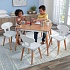 Набор детской мебели Mid Century: стол, 4 стула  - миниатюра №1