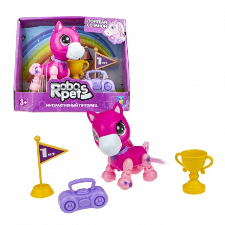 Интерактивная игрушка со звуковыми эффектами – Розовый пони 