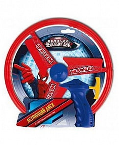 Летающий диск «Спайдермен» с устройством для запуска, светом (Играем вместе, 2339A-Rsim)