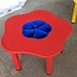 Детский столик - Сэнди с системой хранения мелочей, цвет красный  - миниатюра №1