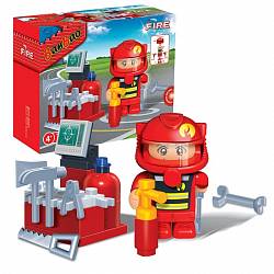Конструктор - Пожарный, 25 деталей (Banbao, 8318) - миниатюра