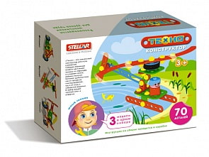 Техно конструктор «Вертолет», 70 деталей (Stellar, 02027)